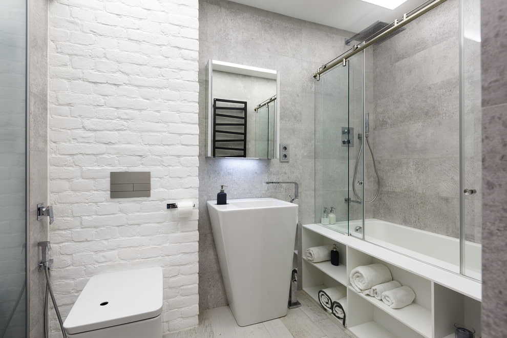 bagno in stile minimalista