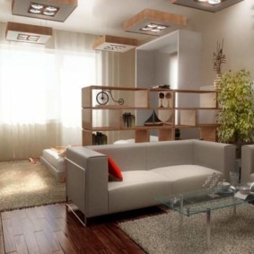 studio apartment for a family with a child ideas options