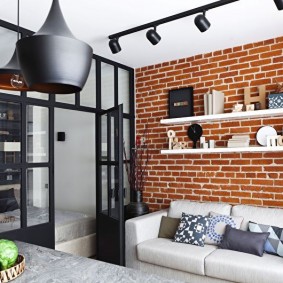 Petit salon de style loft