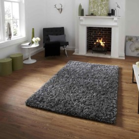 Tapis velours gris