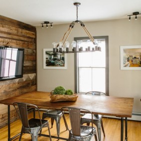 Table de cuisine à poser en bois