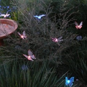 Decorative lamps in the form of butterflies