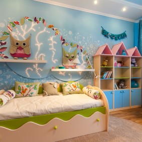 Fairytale wall decor in a children's room