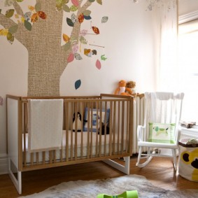 Crib for a newborn baby