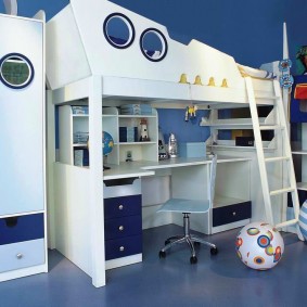 Chambre d'enfant de style nautique