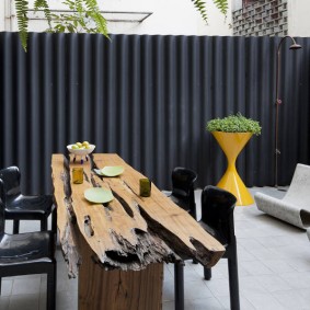 Table de jardin en bois massif