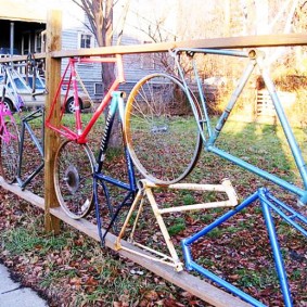 Clôture d'origine à partir de cadres de vélo