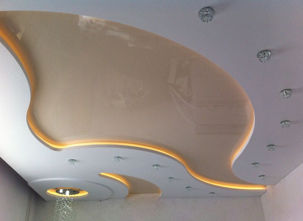 Plafond tendu rétro-éclairé design