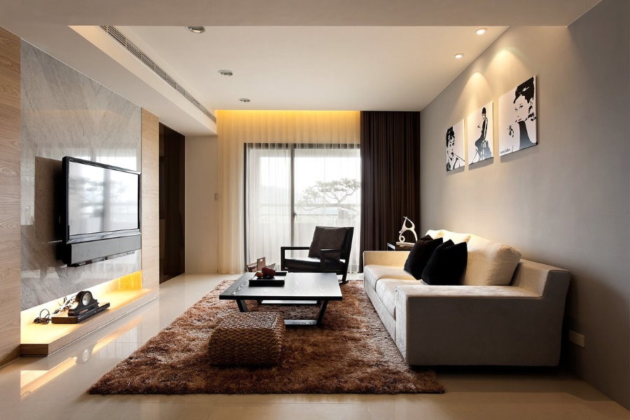 Modern style living room decor