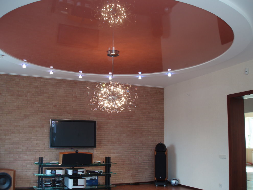 Plafond tendu avec suspension