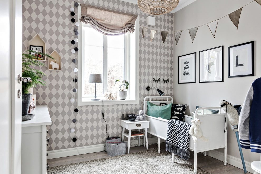 Intérieur scandinave dans une chambre d'enfant