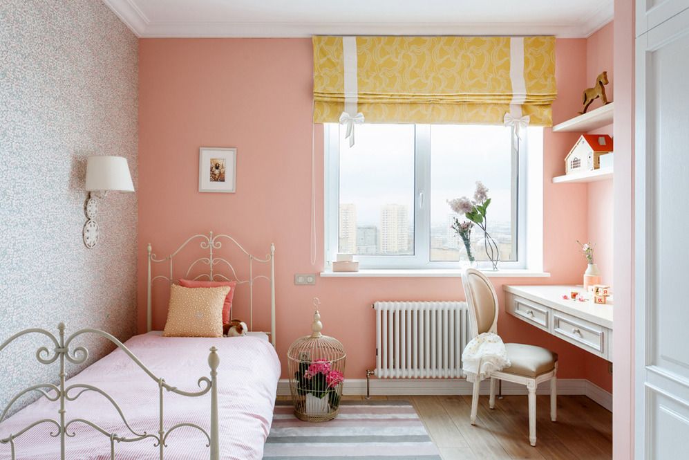 Petite chambre d'enfant rose