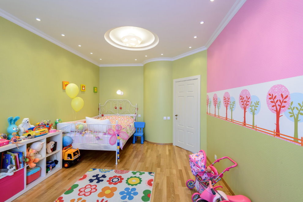 Luminaires encastrés dans la chambre des enfants