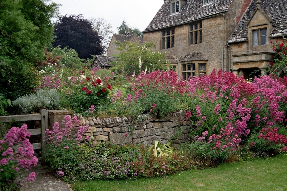 Mur de jardin de style anglais