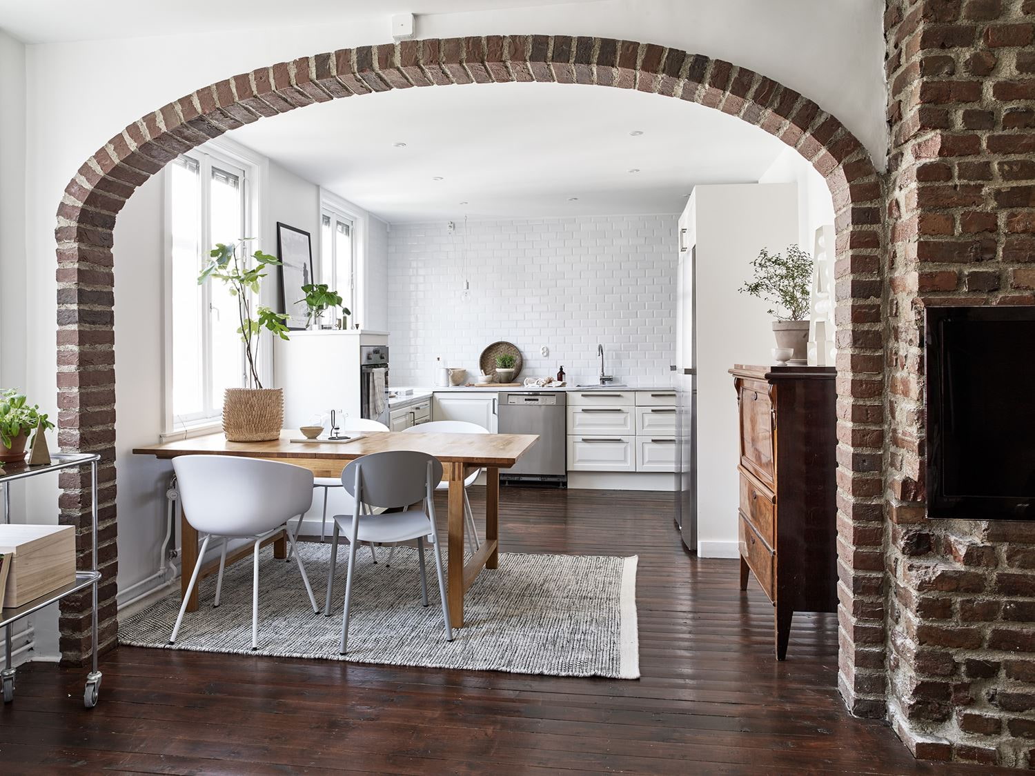 stone arch scandinavian style