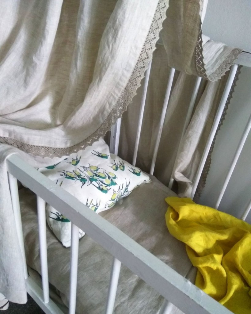 Auvent pour enfants en tissu naturel