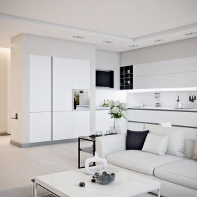 white interior apartment design photo