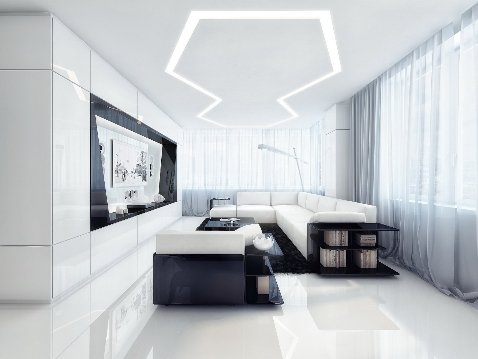 white interior apartment photo