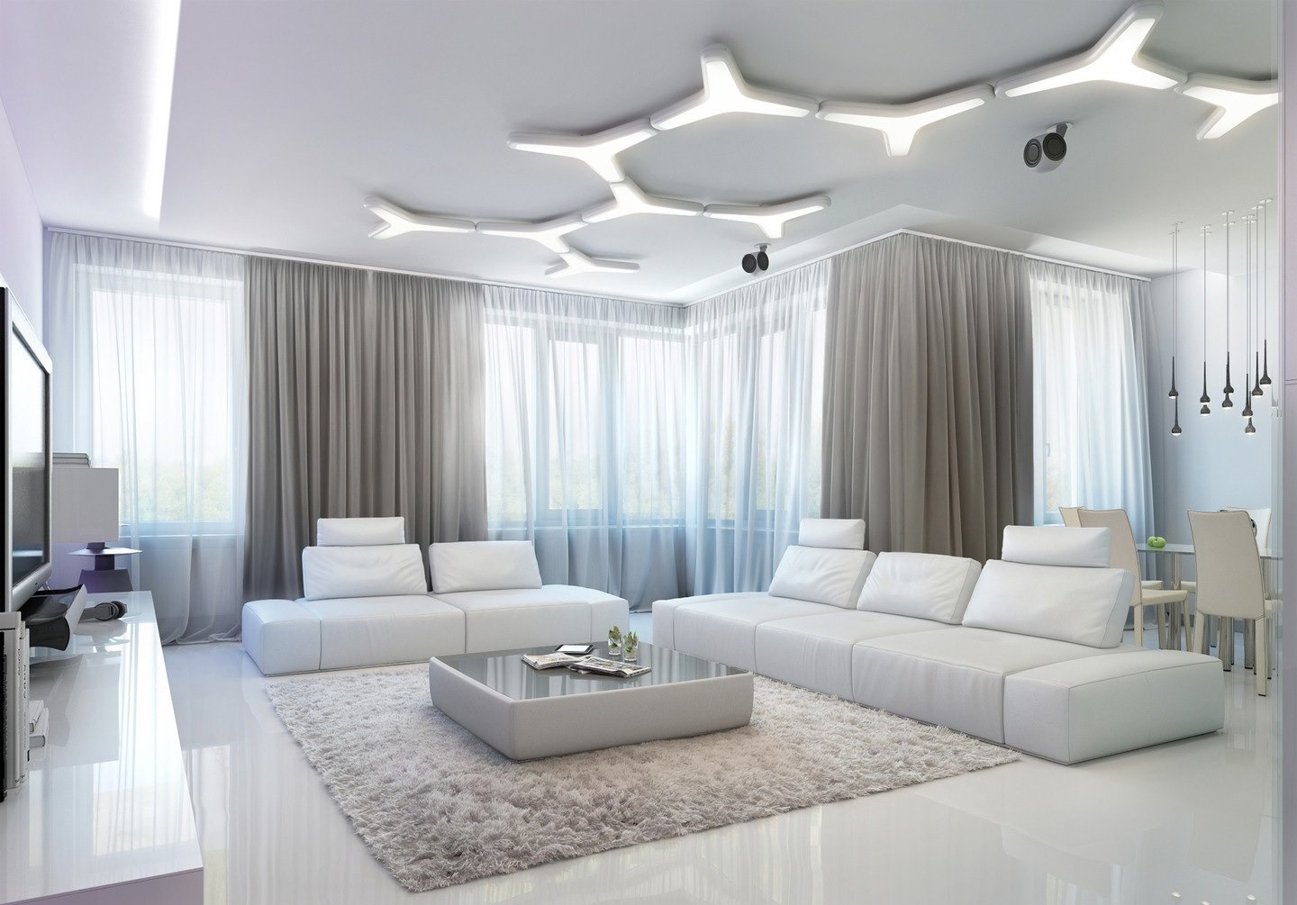 white apartment interior