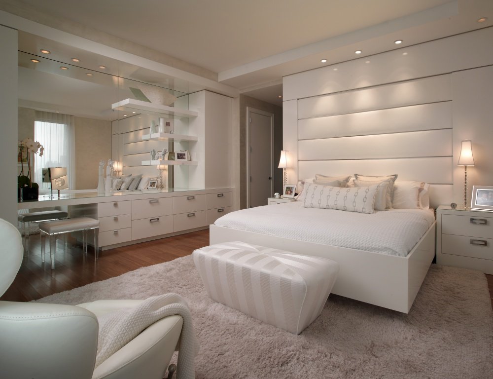 white bedroom interior