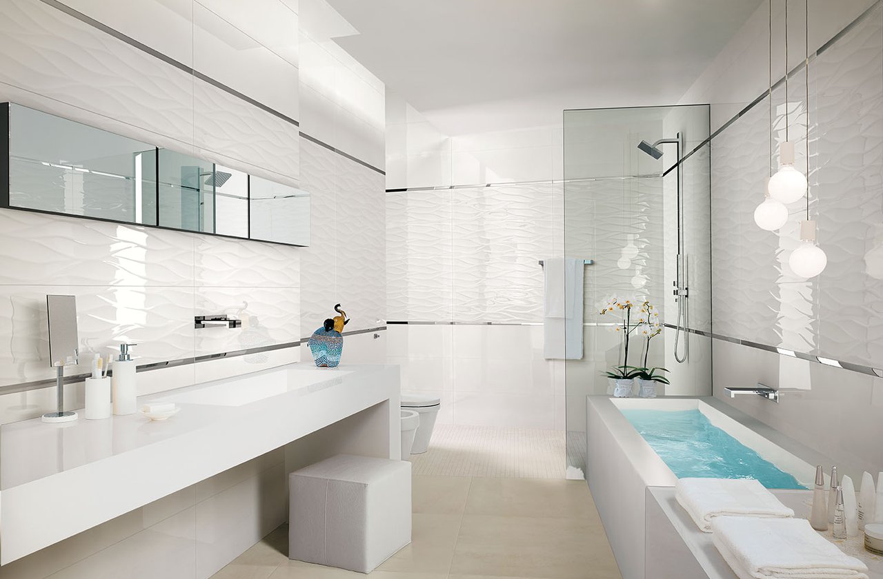 white bathroom interior