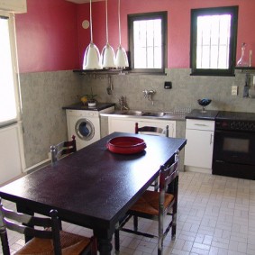 decorative plaster in the kitchen