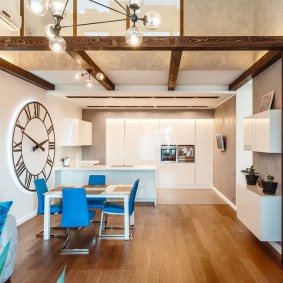 decorative plaster in the kitchen