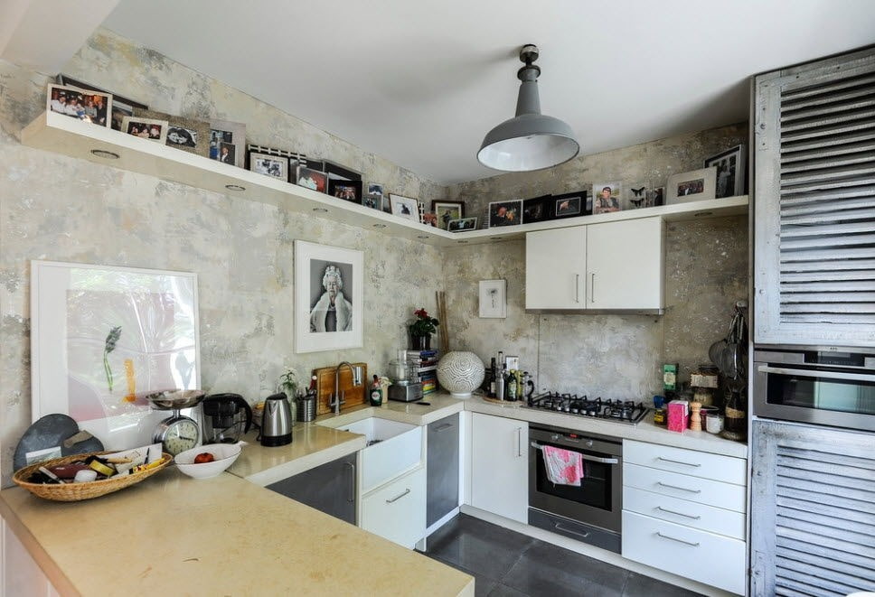 decorative stucco in the kitchen design