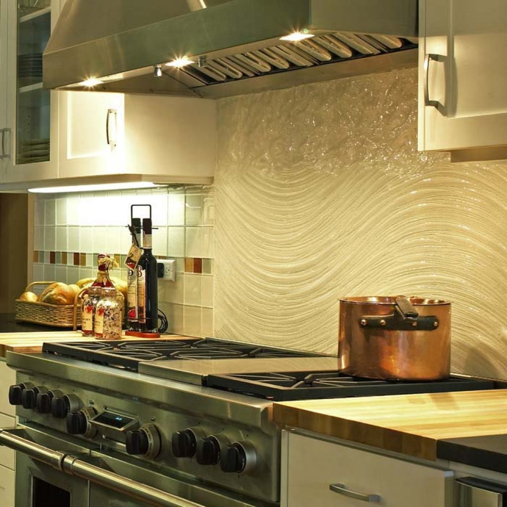 decorative stucco in the kitchen photo design