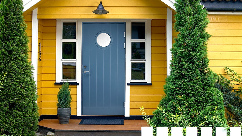 photo de conception de porte d'entrée en bois