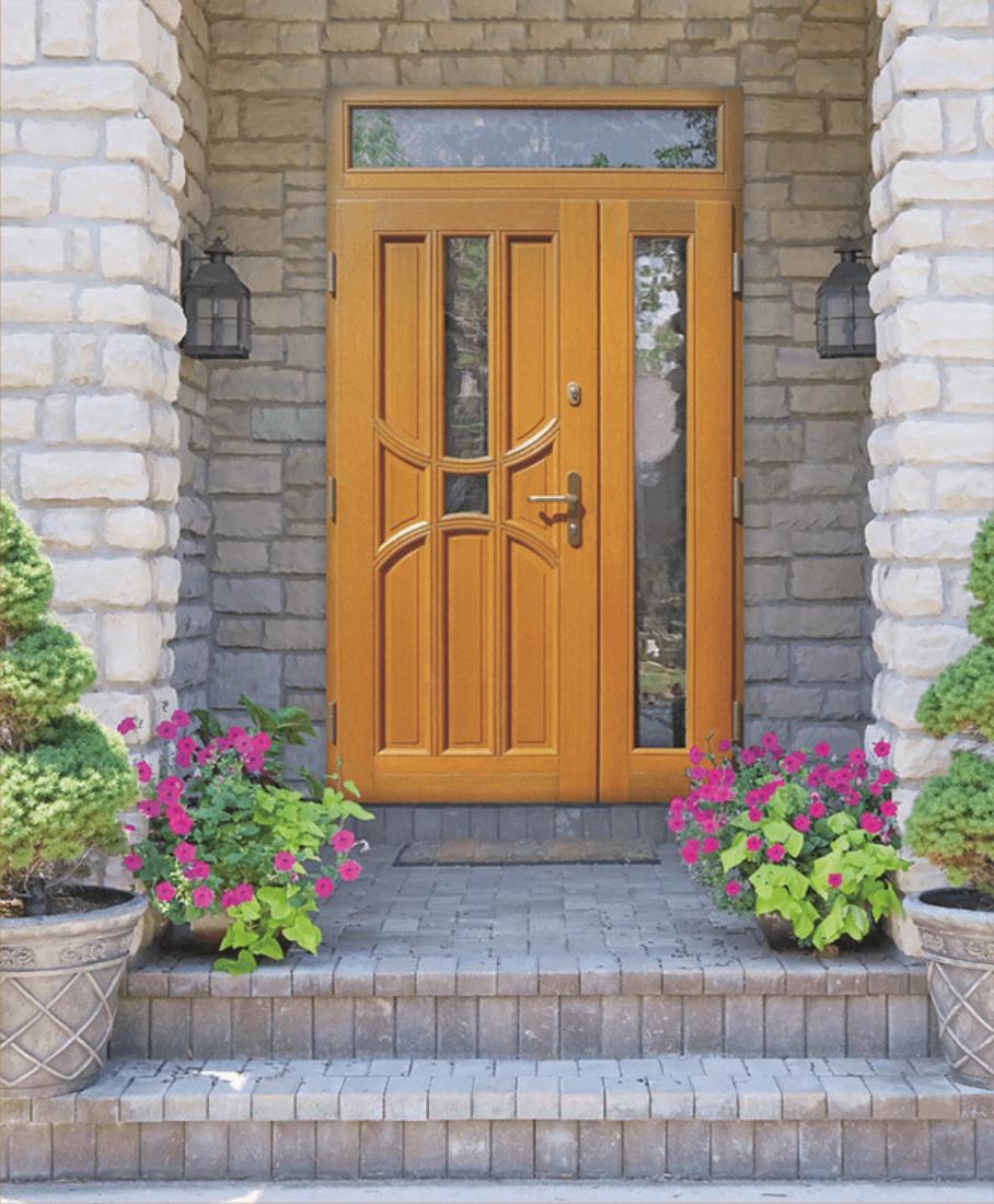 une porte et demie en bois