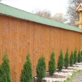 clôture en bois pour la photo de l'intrigue