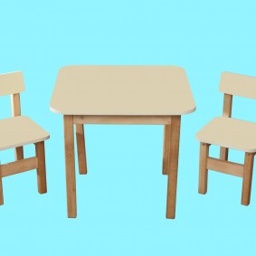 children's wooden chair photo design