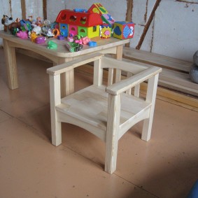 children's wooden chair photo design