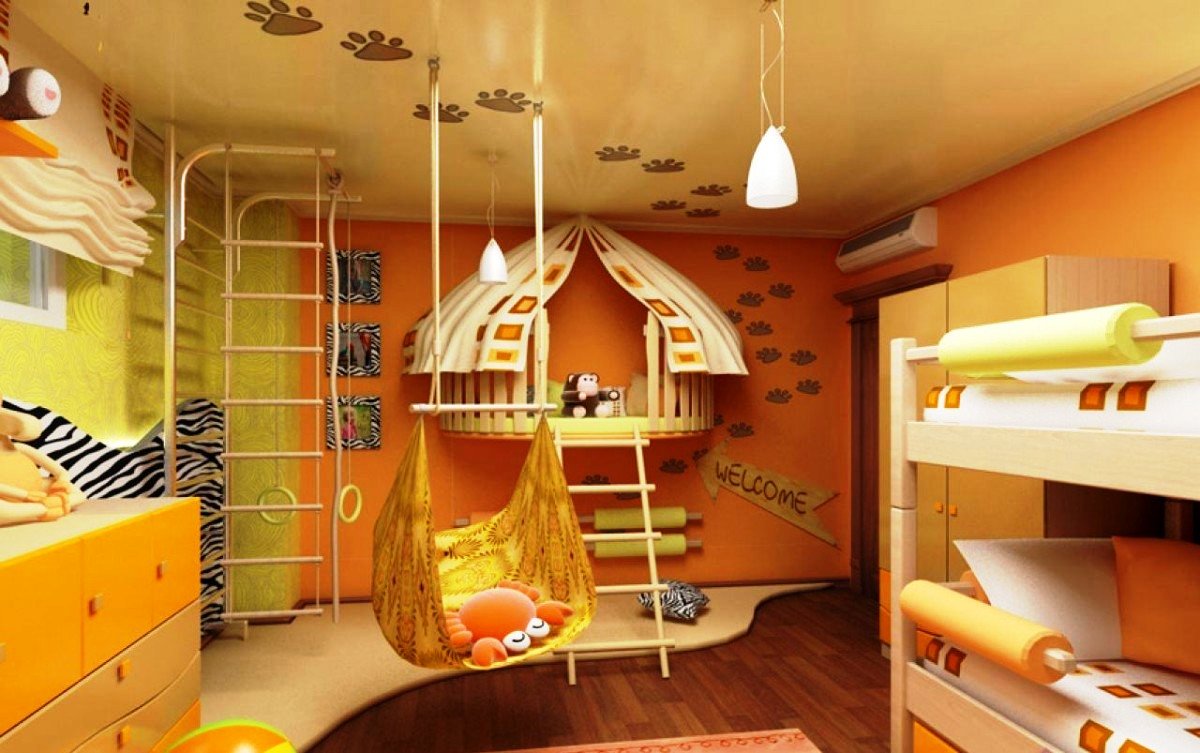 conception de chambre d'enfants 14 m² options