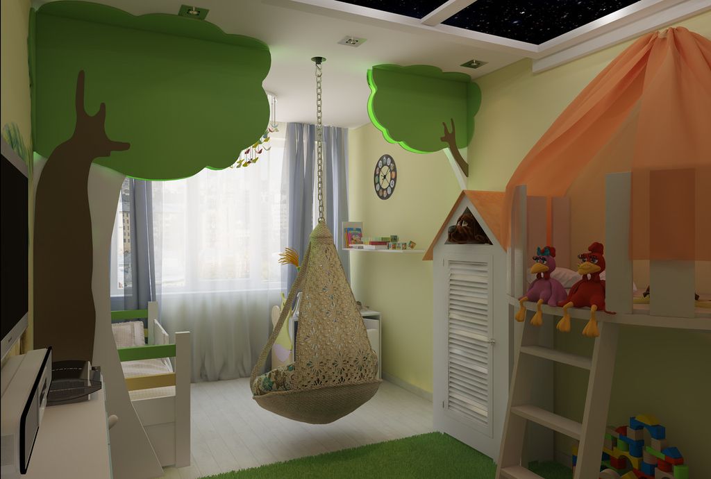 conception d'une chambre d'enfant 14 sq.