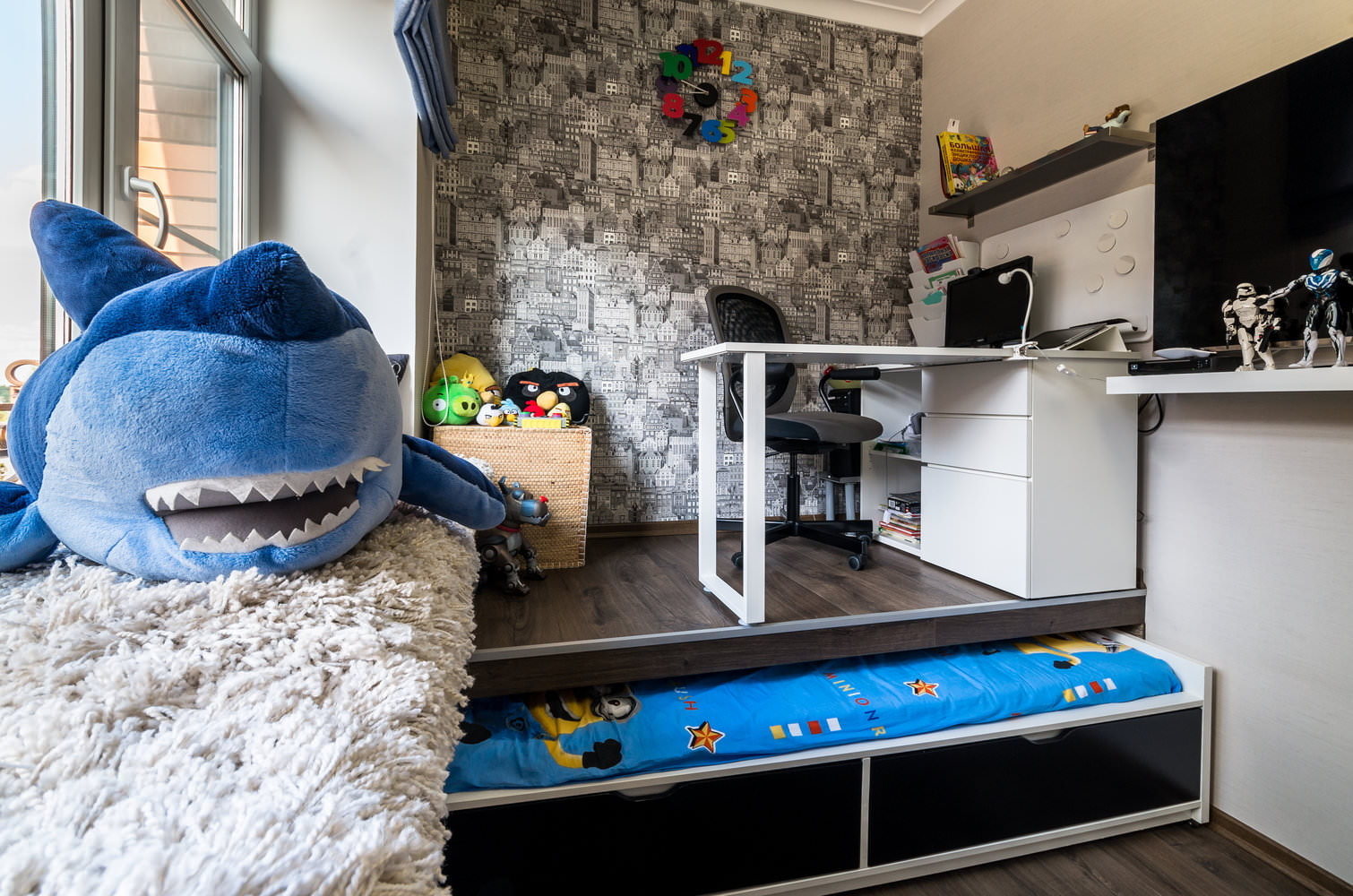 conception d'un agencement de mobilier de chambre d'enfant