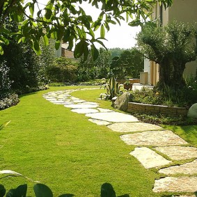 Flat Stone Garden Path