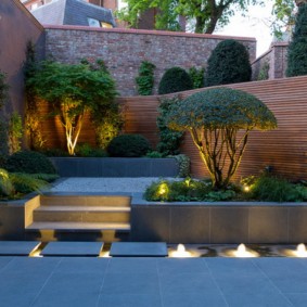 Petit jardin de style oriental