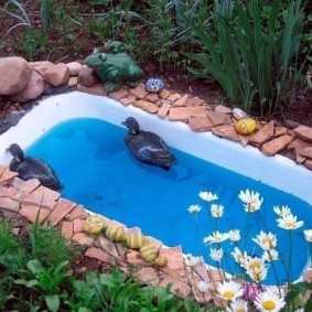 Petit bassin de bain en fonte