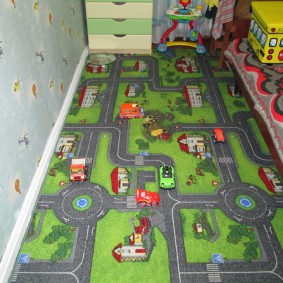 Tapis pour enfants avec motif de jeu