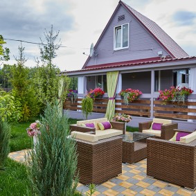 Cottage with an open terrace