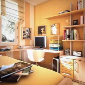 Rack avec un trottoir pour la chambre des étudiants