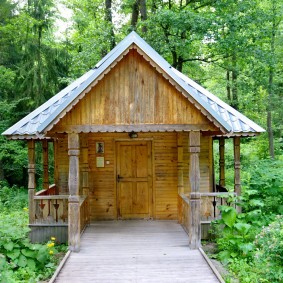 Petite baignoire en bois