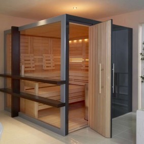 Sauna compact avec chauffage