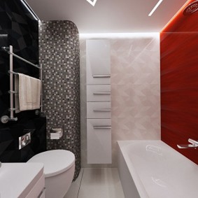 Salle de bain combinée dans un appartement moderne