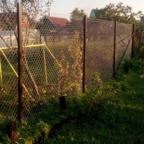 Clôture de campagne sur tuyaux en profilé d'acier