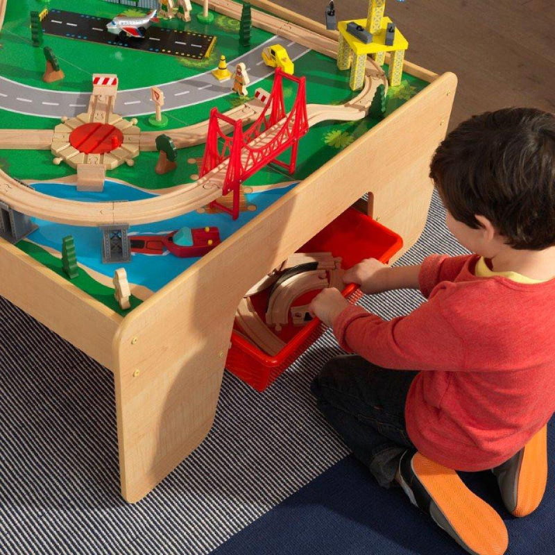 Table de jeu avec compartiment de rangement pour jouets