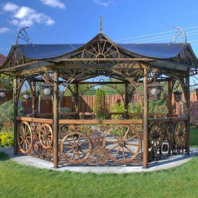 conception de gazebo en fer forgé