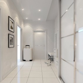 apartment in white color photo design